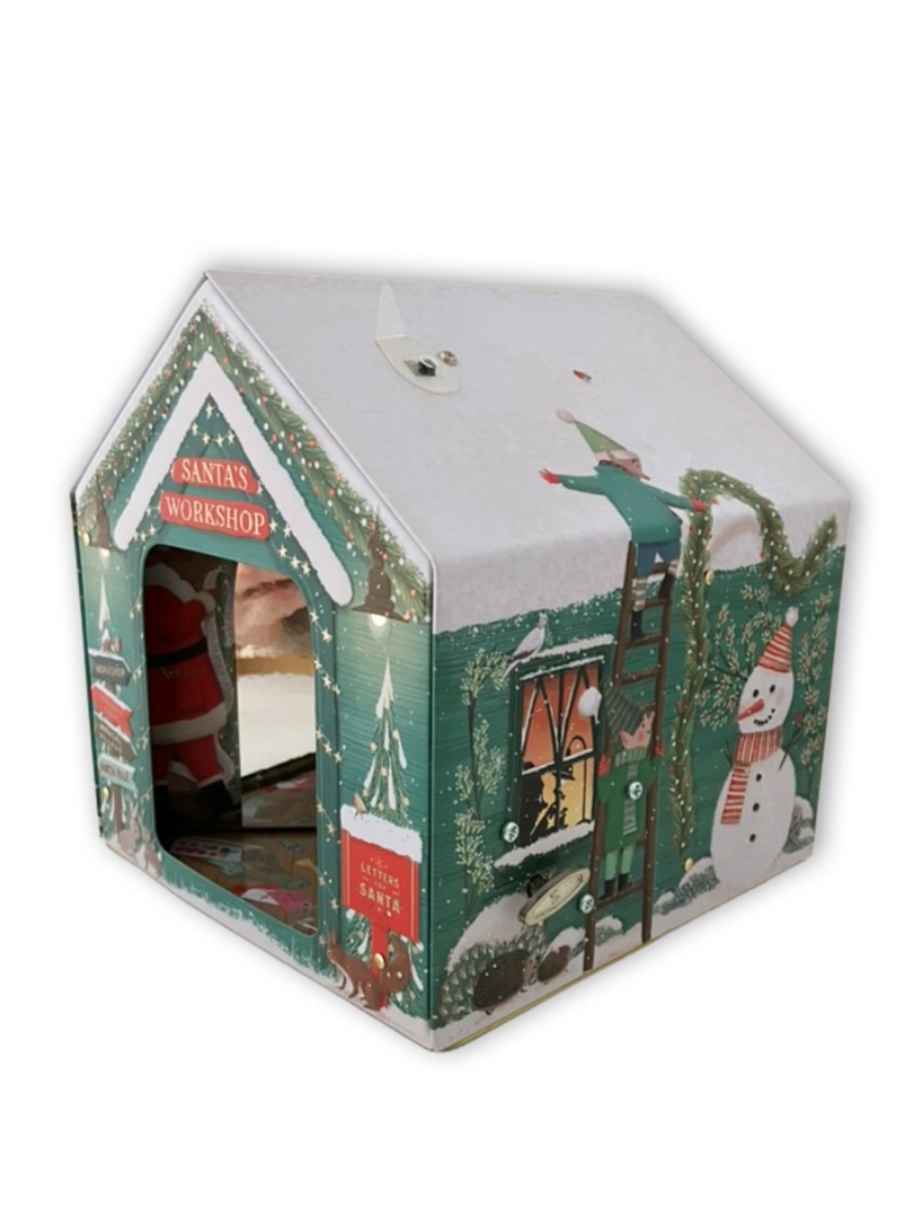 Marks & Spencer Santa's Workshop Musical Light-Up Cookie Tin, a festive holiday